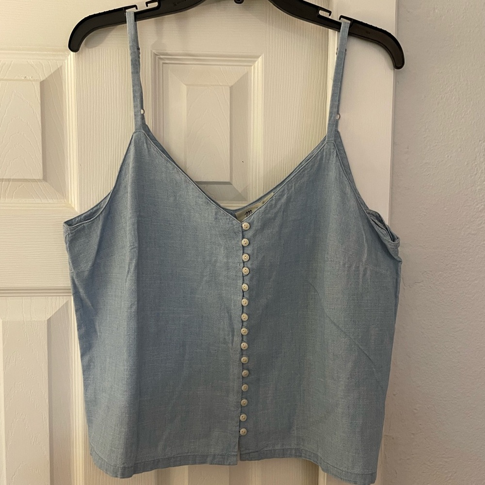 Madewell chambray tank NWT